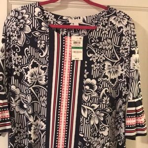 Charter Club Dresses - Very cute navy and pink casual dress Charter Club Dresses - Very cute navy and pink casual dress